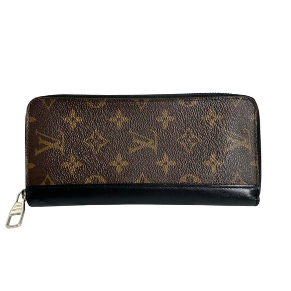 Louis Vuitton Long Wallet Vertical Monogram Macassar Canvas M60109 Brown - Picture 1 of 12